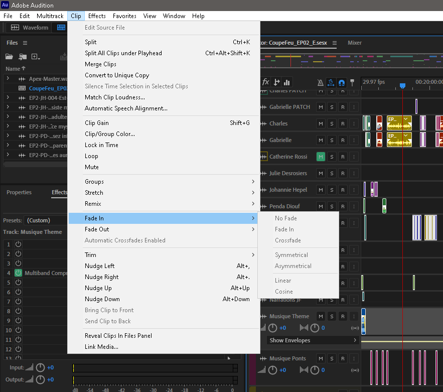 Automatic crossfade greyed only for one project? - Adobe Community ...