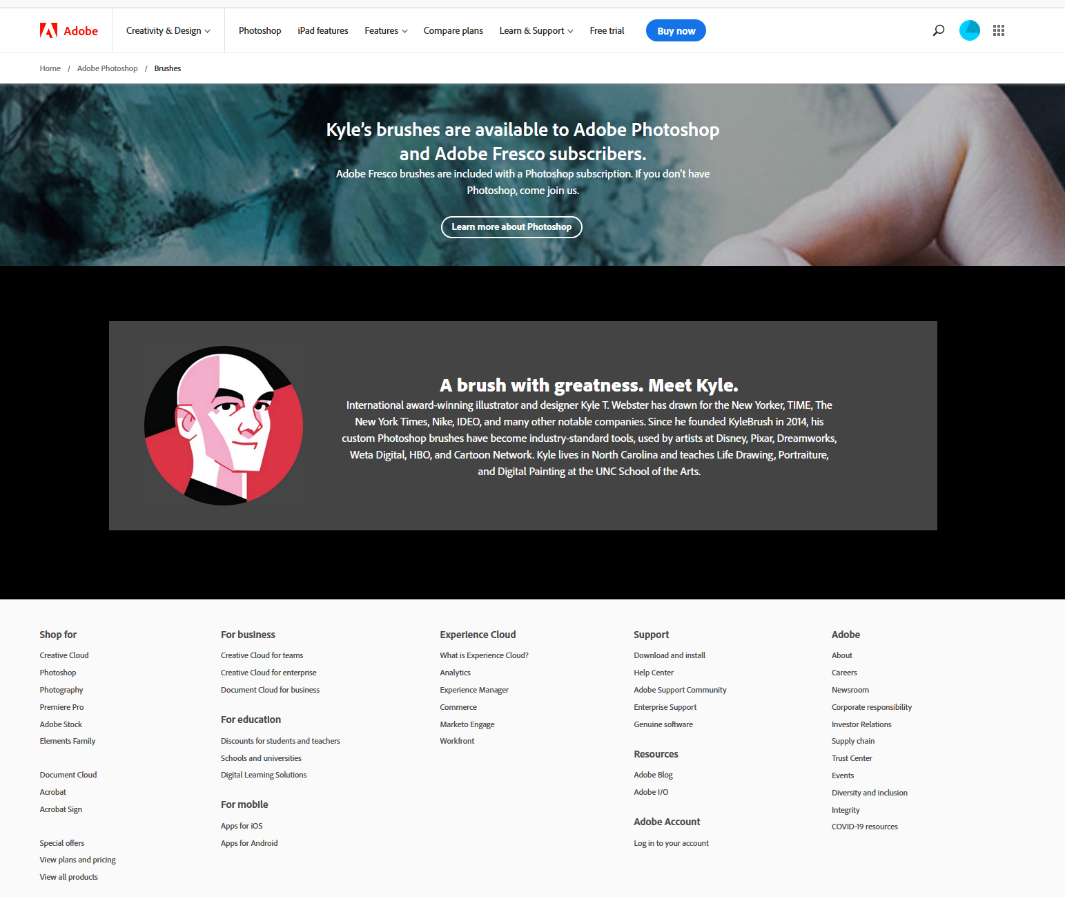 Unable to download Kyle ster brushes Adobe Community 12773734