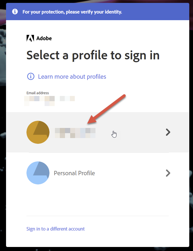 Help changing profiles - Adobe Community - 12815813