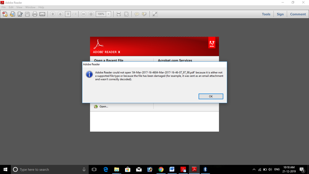 Pdf File Error - Adobe Community - 10814507