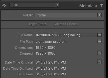 Add Date & Time to an Image where neither are visible (in Metadata) now