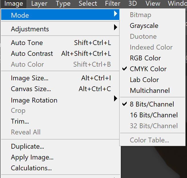 how do i convert a png from rgb to cmyk