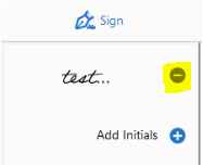 adobe acrobat delete saved signature