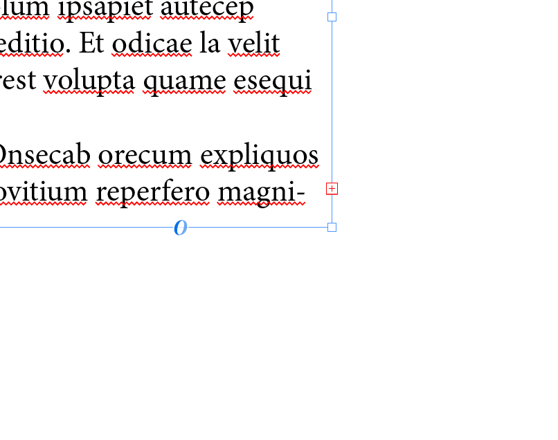 Indesign text overset