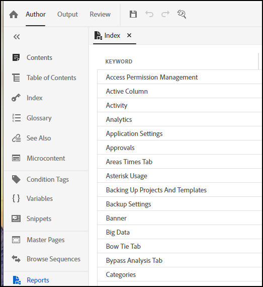 RH 2020 How to delete index and add multiple topic... - Adobe Community ...