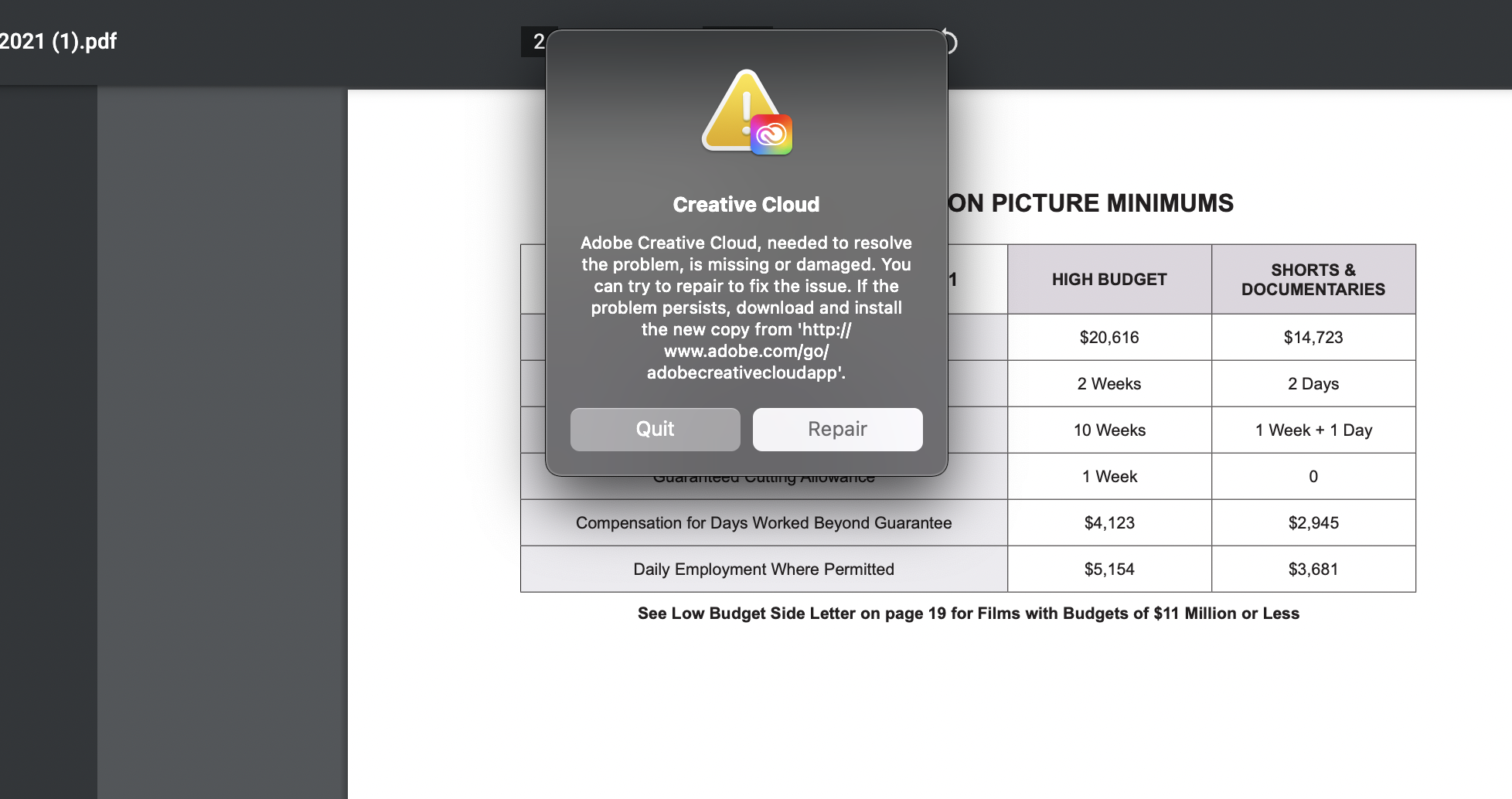 adobe acrobat links won't open