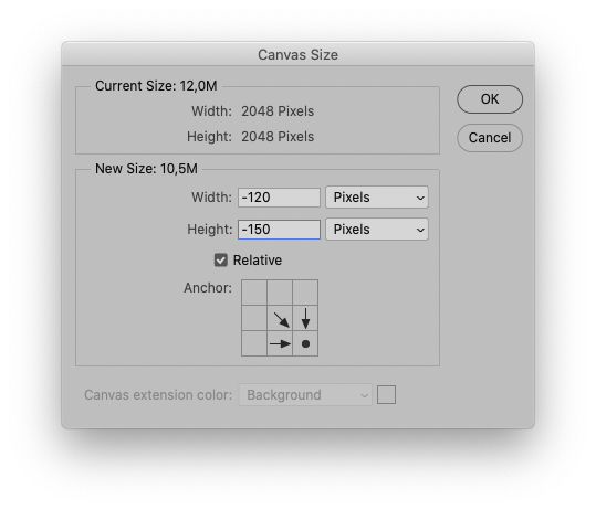 Position a crop box at 120 px and 500 px on the x ... - Adobe Community ...