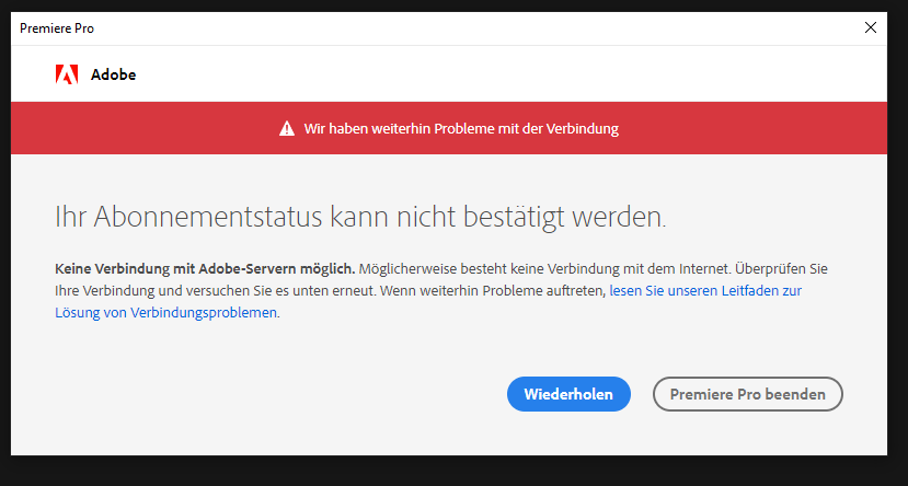 wie kann ich adobe testversion kündigen