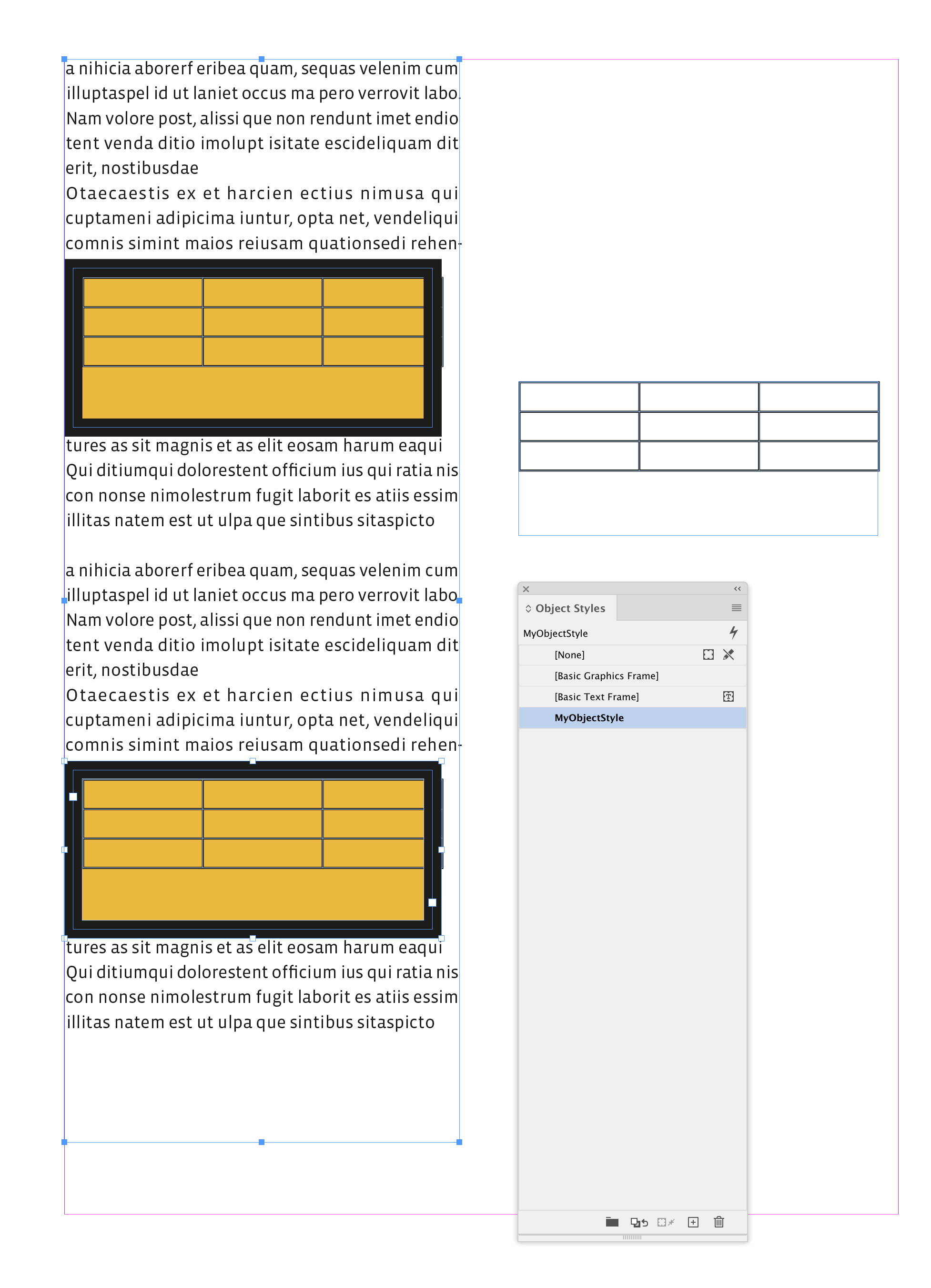 Solved Applying Object Style to Anchored Tables not Worki... Adobe