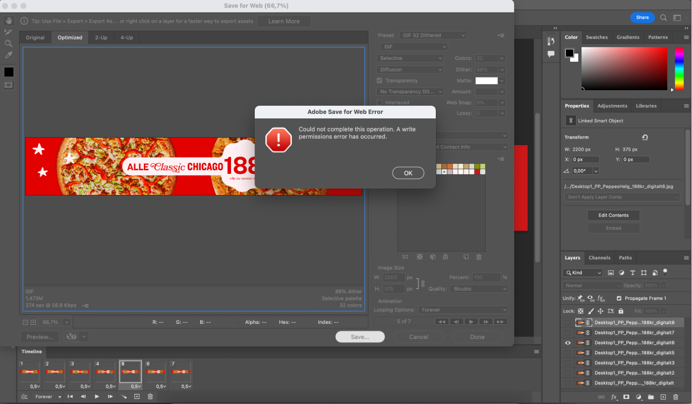 Re: Animated GIF saving problems - Adobe Community - 12112551