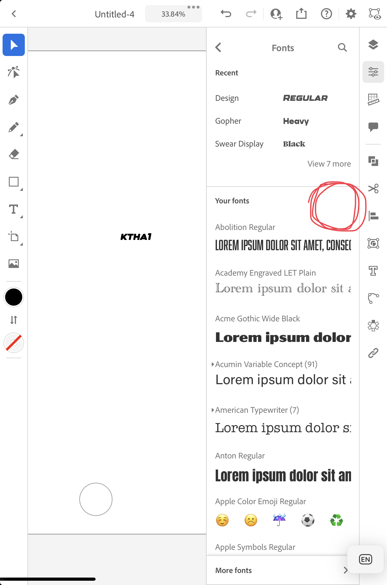 fonts for adobe illustrator ipad