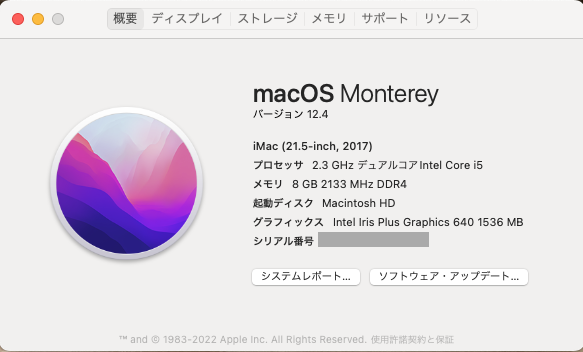 【美品】OSアップデート済み iMac 21.5inch 2017