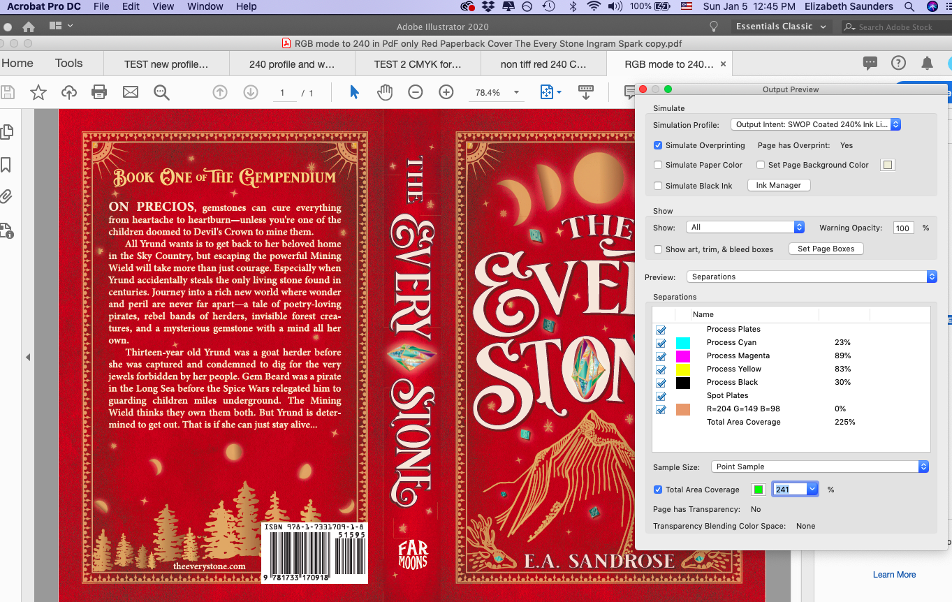 Solved how to bulk change total ink coverage to the 240 Adobe