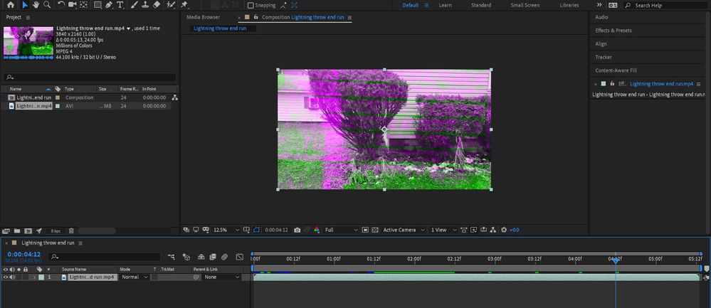 Hey all, to make it brief  I am pretty new to after effects and an issue ive had from the beginning is what is shown in the picture. When playing or moving along my footage it is appearing in that way and wont turn back into normal view no matter what I do. Can anyone explain to me why this happens?