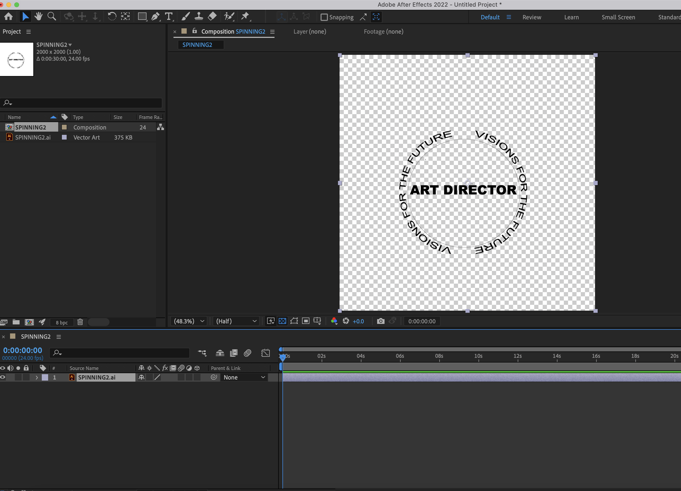 Import Photoshop Into After Effects