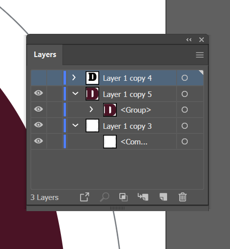 Correct layers created with version 2019