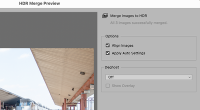 How to process multiple image panoramas shot for HDR.