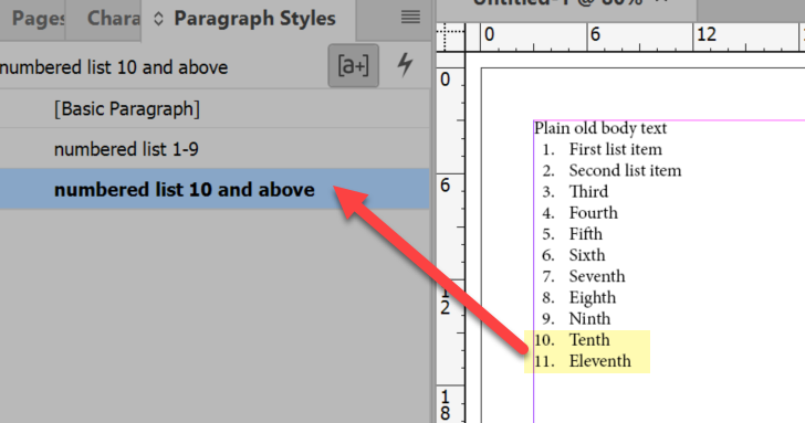 Make second style without the figure space.