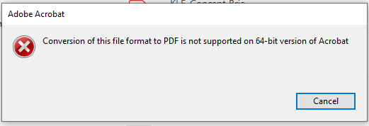 adobe acrobat pro dc download error outlook