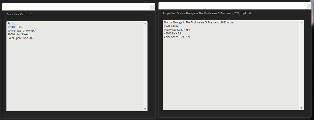 Subclip Issue - Sequence properties.png