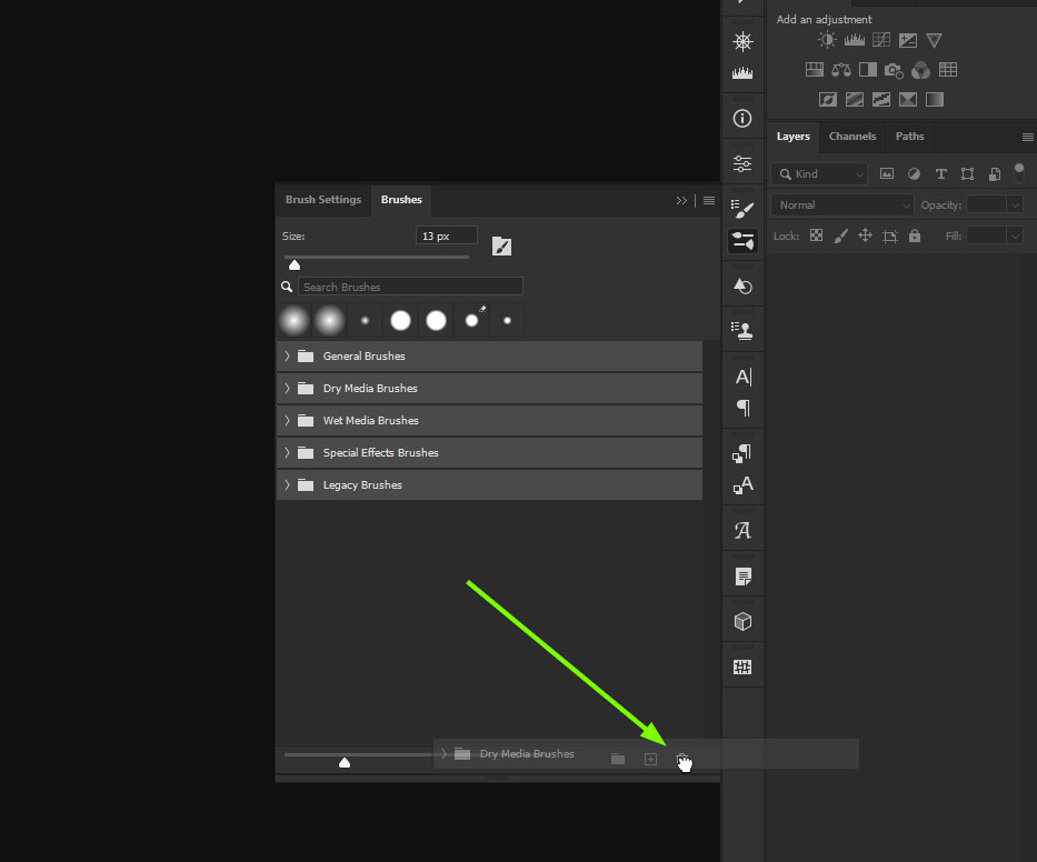 How to reset my brushes, as they are not working p... Adobe Community