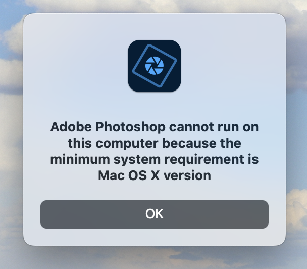 Photoshop 2022 won't open in MacBook - get error c - Adobe
