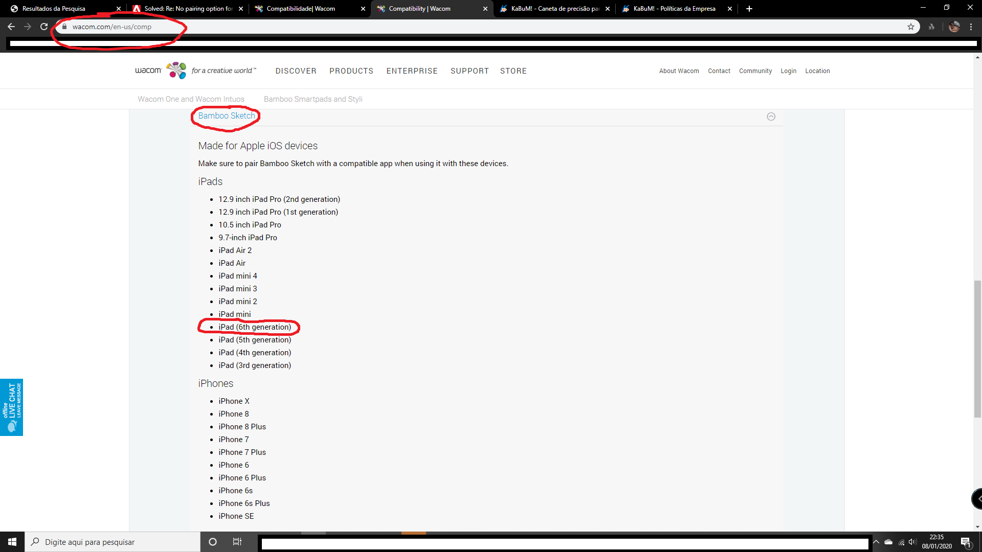 Solved No Pairing Option For Adobe Draw And Sketch For Ba Adobe Support Community 10139612