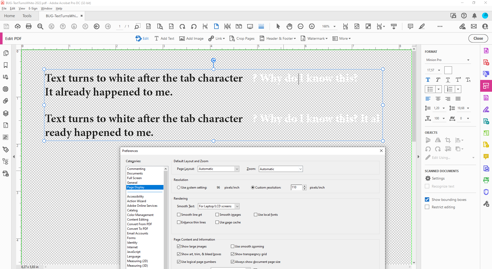 Solved: Some Text Disappears When Exporting A Pdf File - Adobe ...