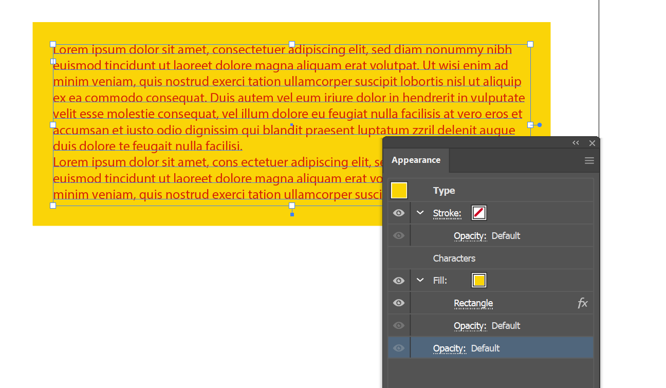 adobe illustrator text color