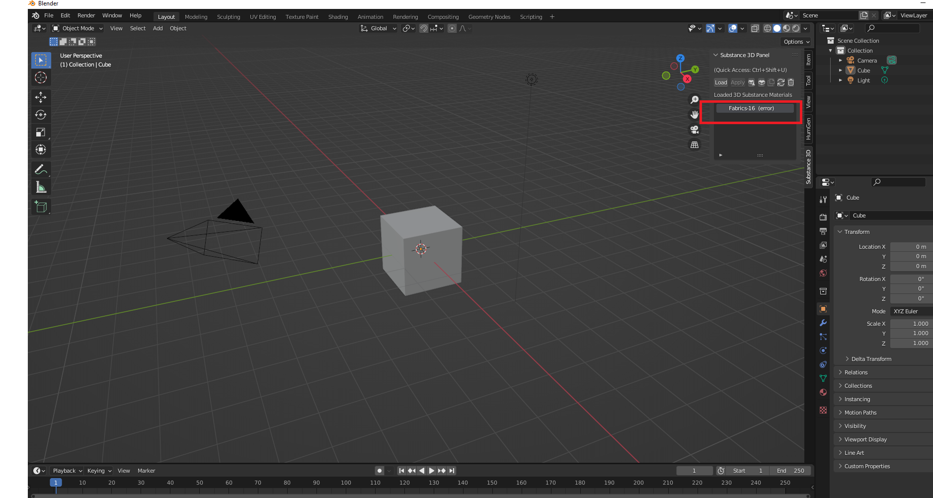 SUBSTANCE 3D ADDON ERROR IN BLENDER - Adobe Community - 13164412