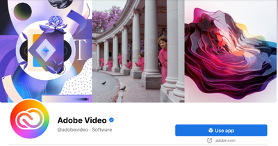 Adobe Video Facebook Page
