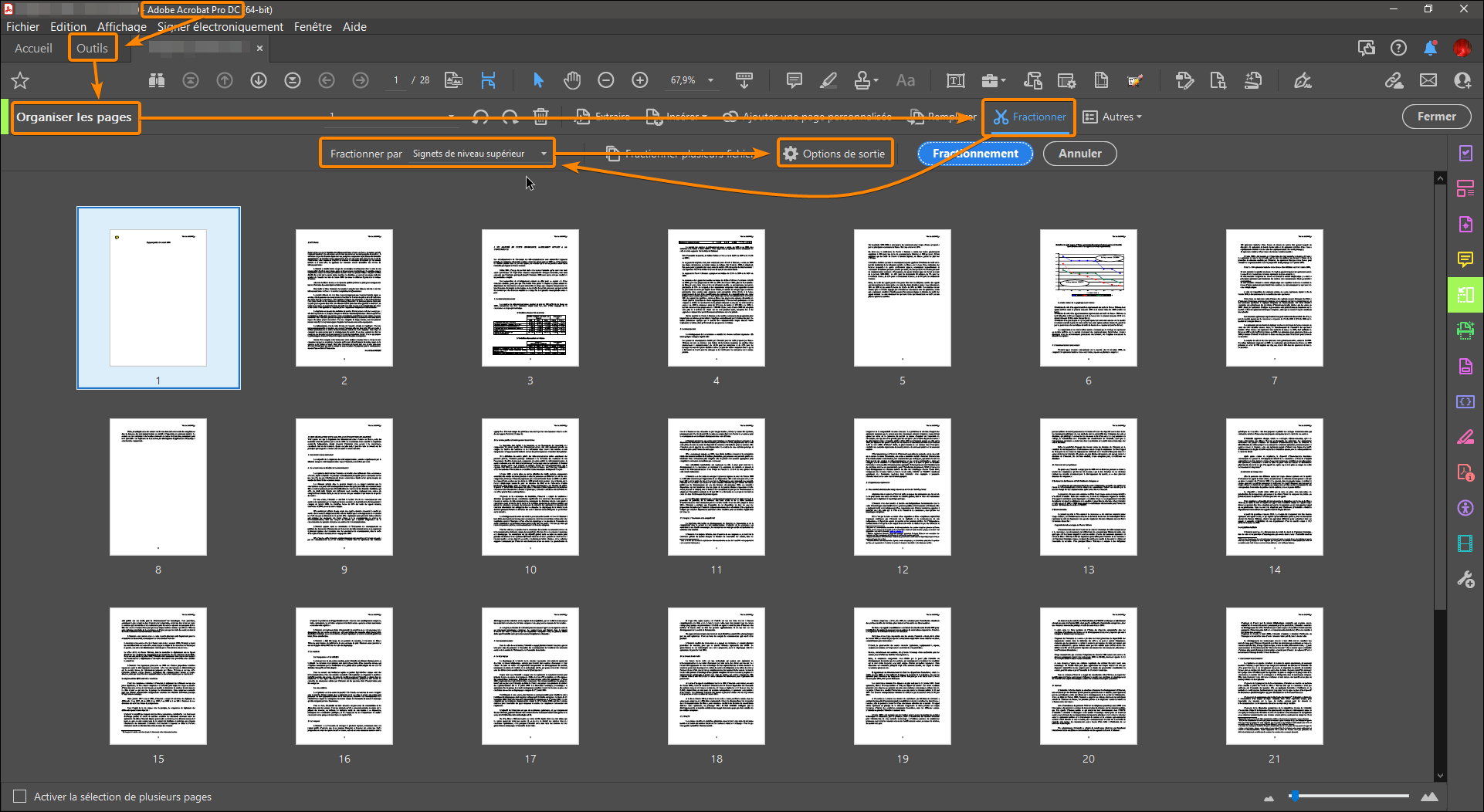 comment diviser un fichier word en deux fichiers