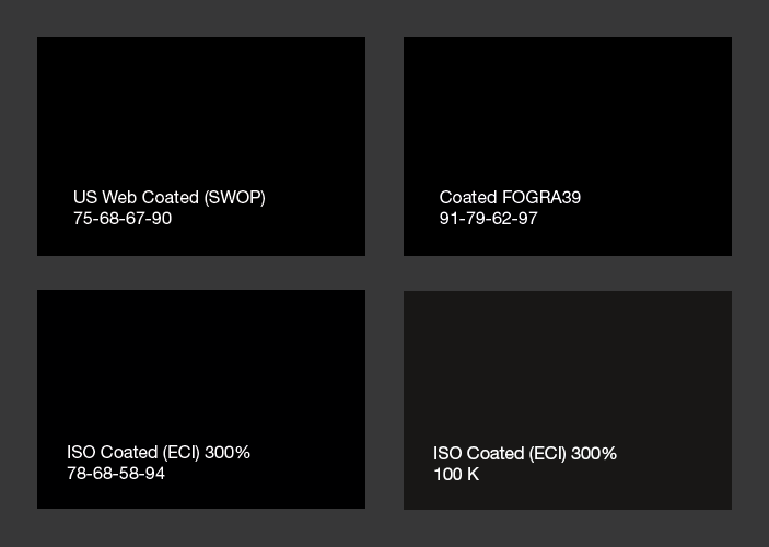 Iso coated v2 300. Черный ЦМИК. Черный цвет CMYK. Составной черный цвет CMYK для печати. ФОГРА 39.
