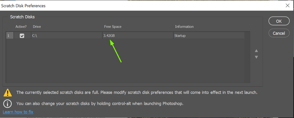 2022-09-10 08_10_56-Photoshop 2022 Won't Launch due to Scratch Disk Er... - Adobe Support Community .png