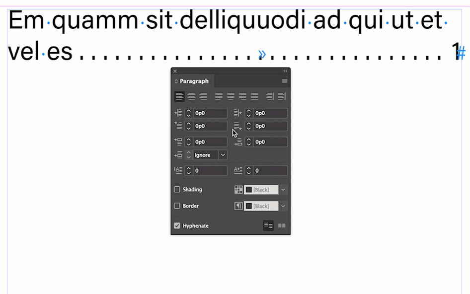 Solved TOC Indented Adobe Community 13219597