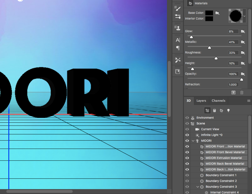 3d reflection tool missing in photoshop