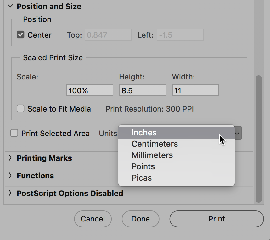 Solved: How Can I Change Units In (Photoshop Print Setting... - Adobe ...