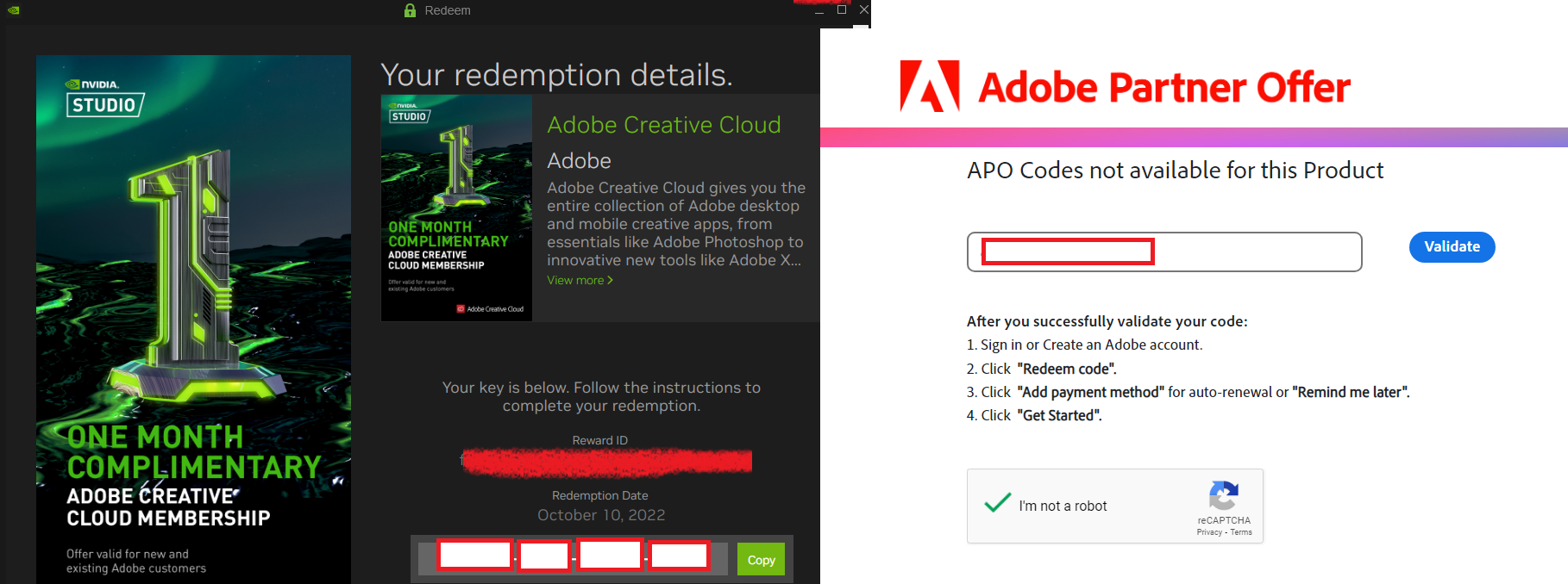 i got a free month of adobe creative cloud but i d... - Adobe Support  Community - 13254671