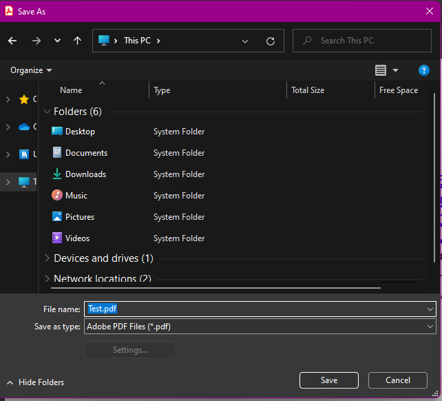 Solved How do I get the Adobe save dialog back? Adobe Community 13260467
