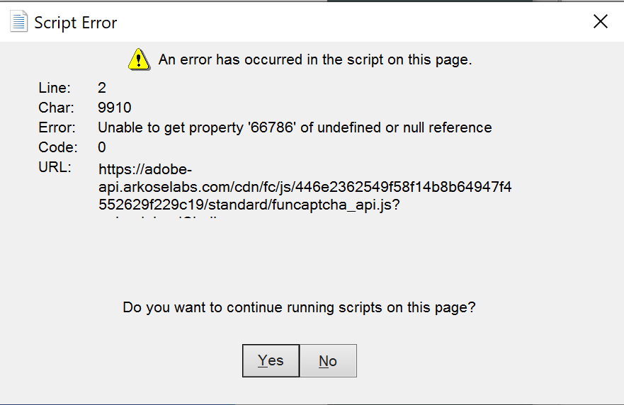 Solved: Script Error Message - Adobe Community - 13260654