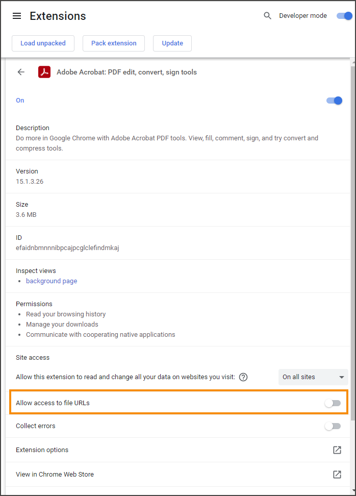 Enable Adobe Acrobat Extension For Google Chrome - Adobe Community ...