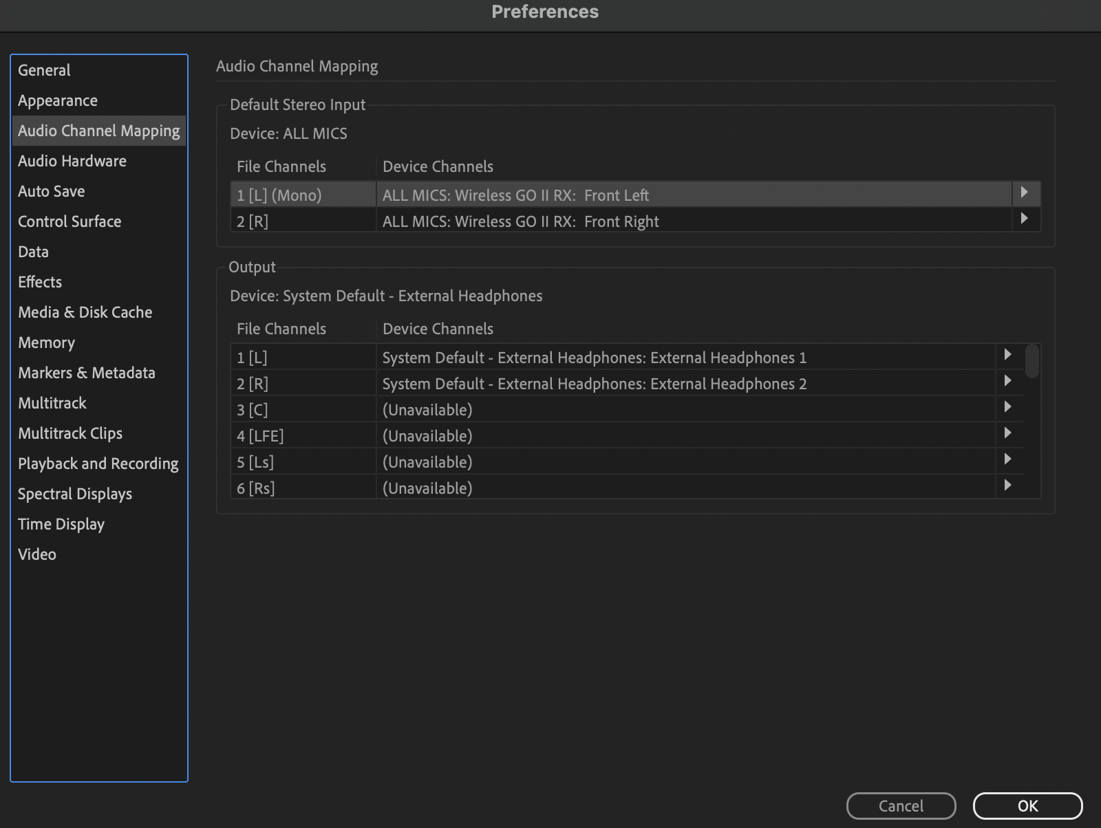 Help with multiple inputs on Audition (Mac) Adobe Community 13285836