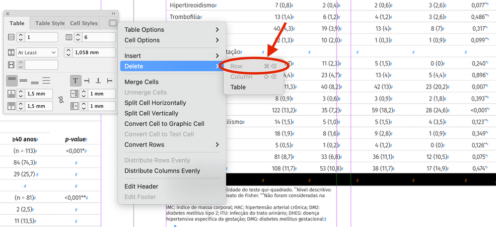 InDesign Delete row in table Adobe Community 13289448