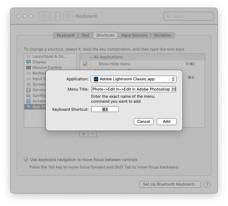 you-cannot-add-keyboard-shortcuts-for-the-applicat-adobe-support