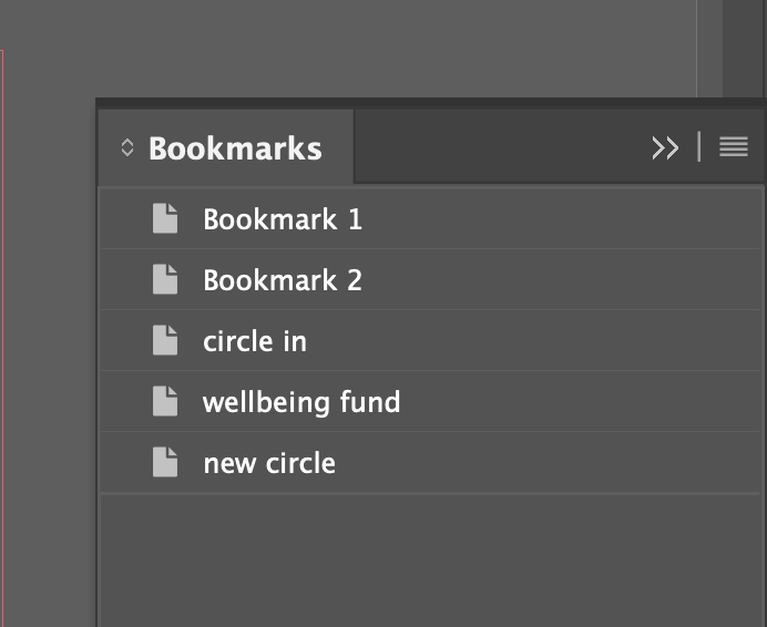 InDesign Interactive document Bookmarks not show... Adobe Support