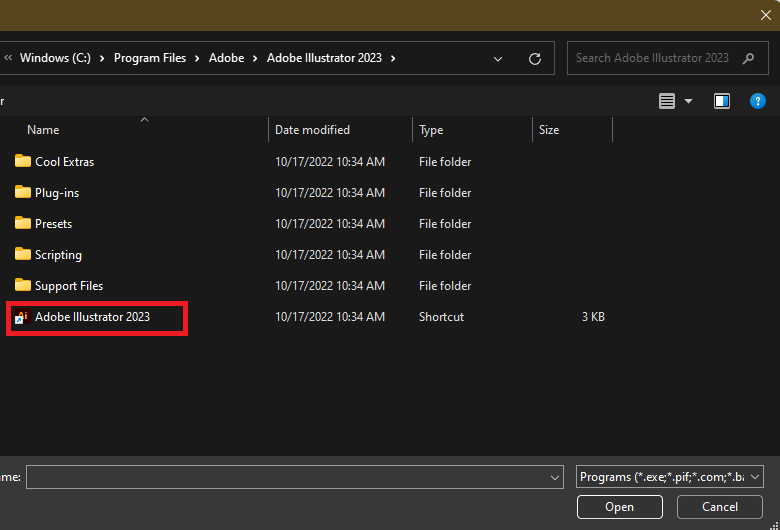 Solved: 27.0 2023 illustrator file association - Windows 1 