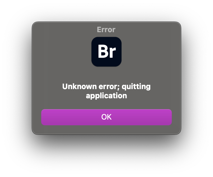 Bridge 2023 will not open! Adobe Community 13319180