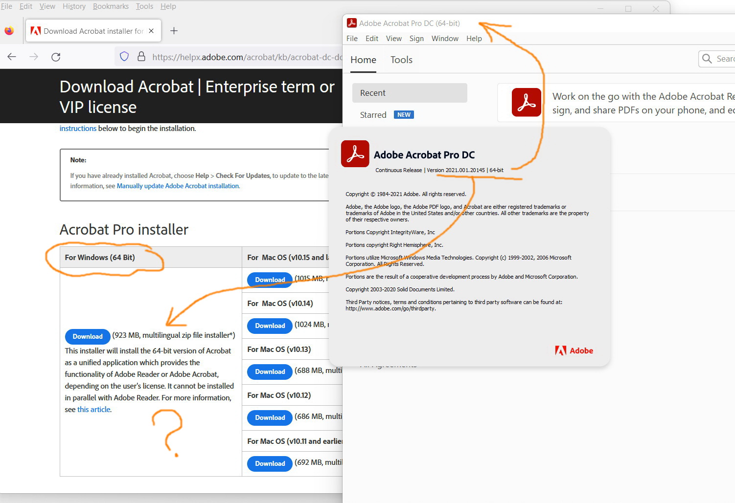 Acrobat X64 Pro DC Why the version of the Acrobat... Adobe Community