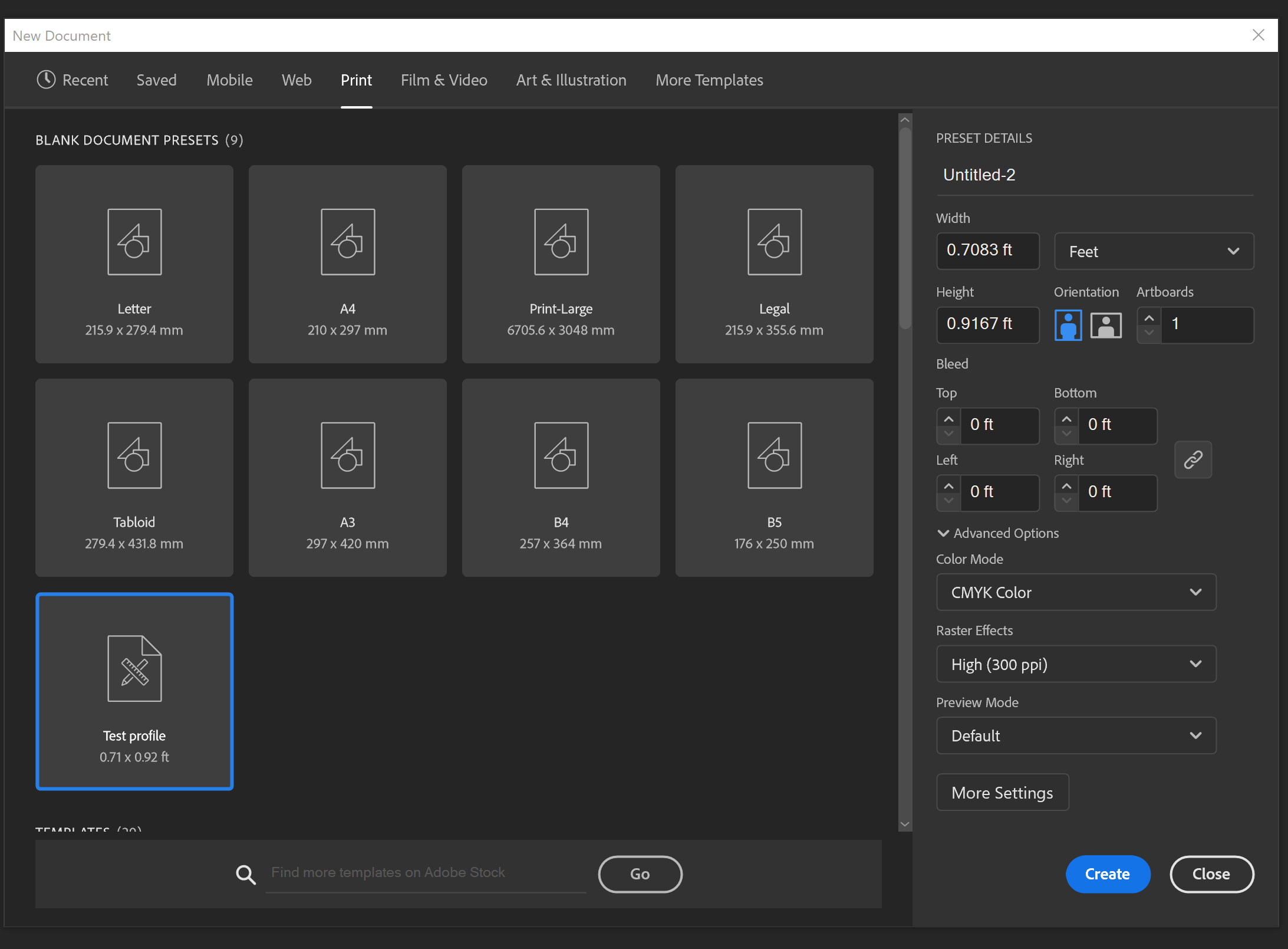 change default preset setting art board unit from Adobe Community