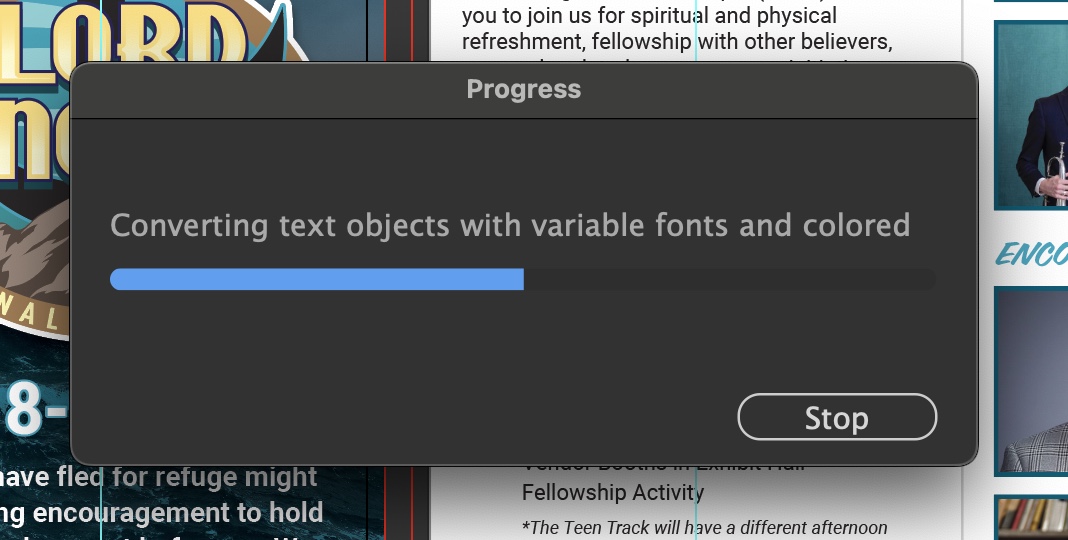 Solved: Error While Saving "converting Text Objects With V... - Adobe ...